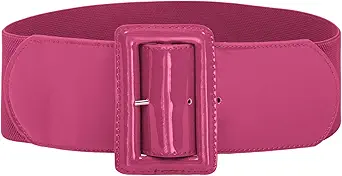 GRACE KARIN Women's Stretchy Belt 1950s 3 Inch Wide Elastic Belts