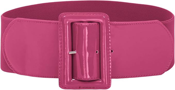 GRACE KARIN Women's Stretchy Belt 1950s 3 Inch Wide Elastic Belts