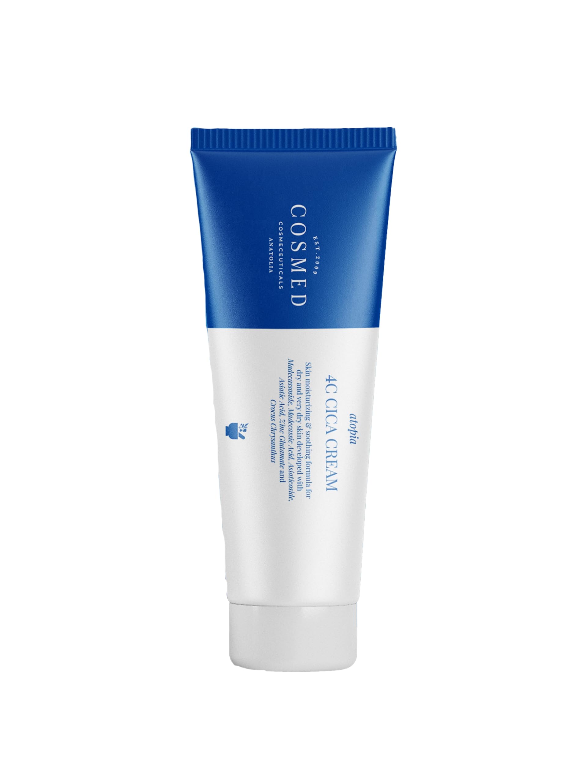 Cosmed 4C Cica Cream, Hasarlı Ciltler İçin Yatıştırıcı ve Onarıcı Bariyer Kremi, 75 gr