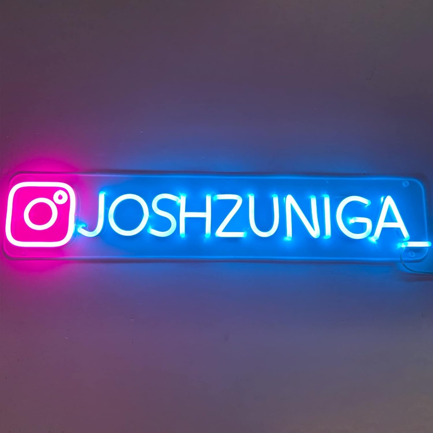 Custom Gamer Tag Neon Signs for Wall Decor, Personalized Snapchat Sign Username Neon Sign LED Streaming Light, Custom Name Gifts for Gamer Streamer on Twitch Youtube Facebook