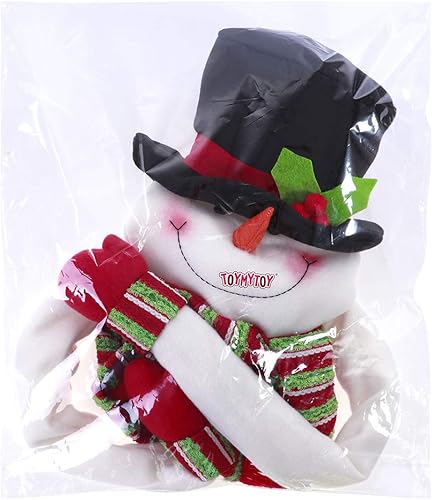 Miniatura 8 de TOYMYTOY Decoración para árbol de Navidad, muñeco de nieve para invierno, fiesta del país de las maravillas, Acción de Gracias, Año Nuevo,