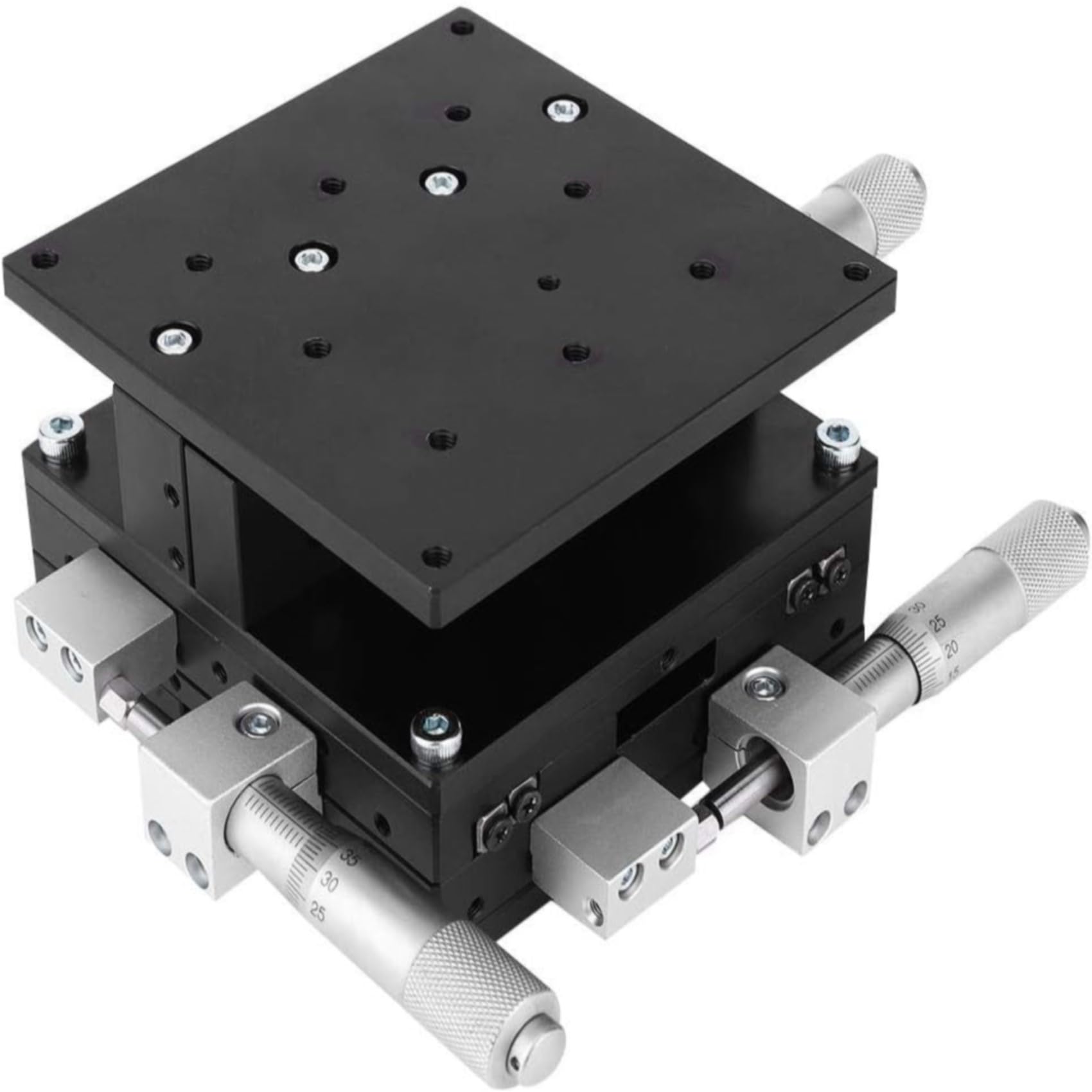 Table 3 Axes, Ld90 LM Xyz Plate Forme De Coupe À 3 Axes Table Coulissante De Réglage De Scène Linéaire Manuelle pour Machines De Production Équipement De Test N 90 X 90 Mm