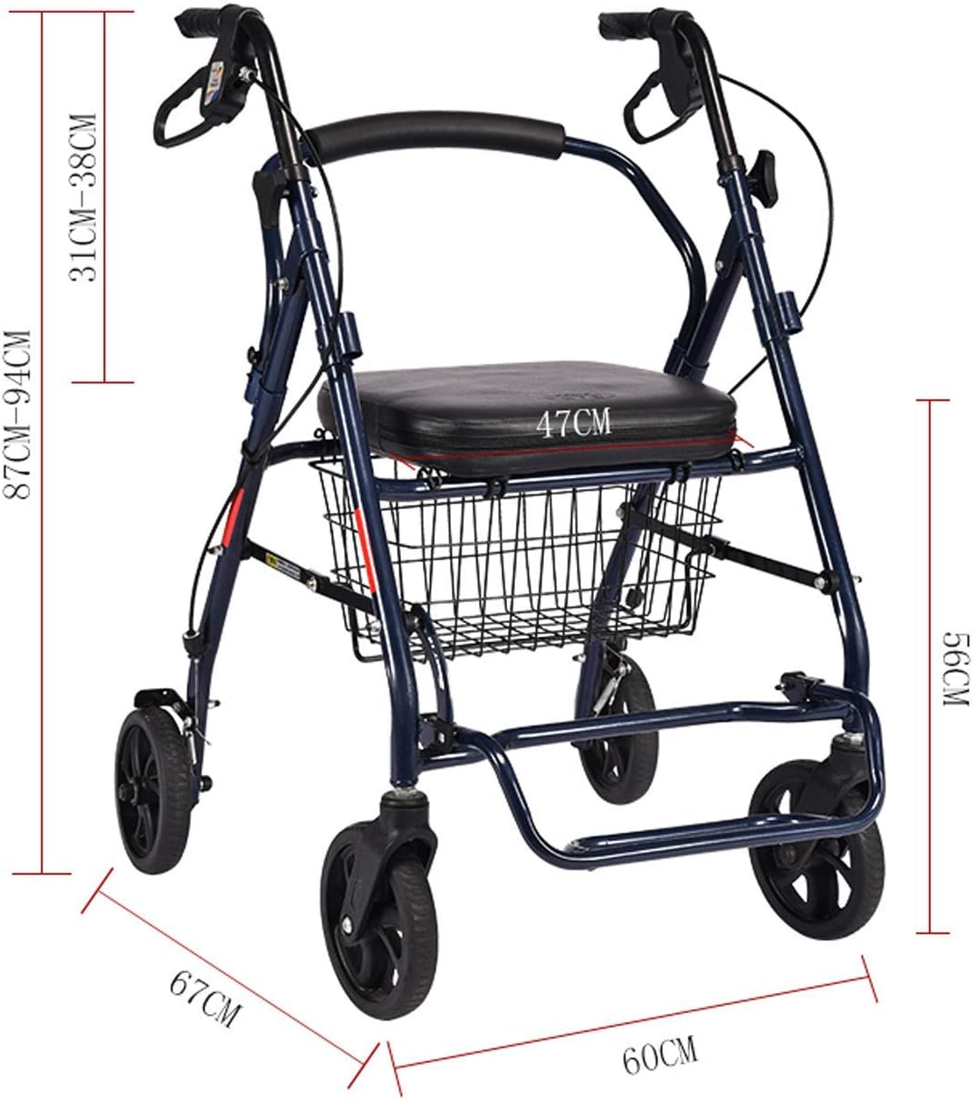 Medical Instruments Aluminum Alloy Can Be Folded Portable Trolleys, Elderly Disabled Disabled Aids