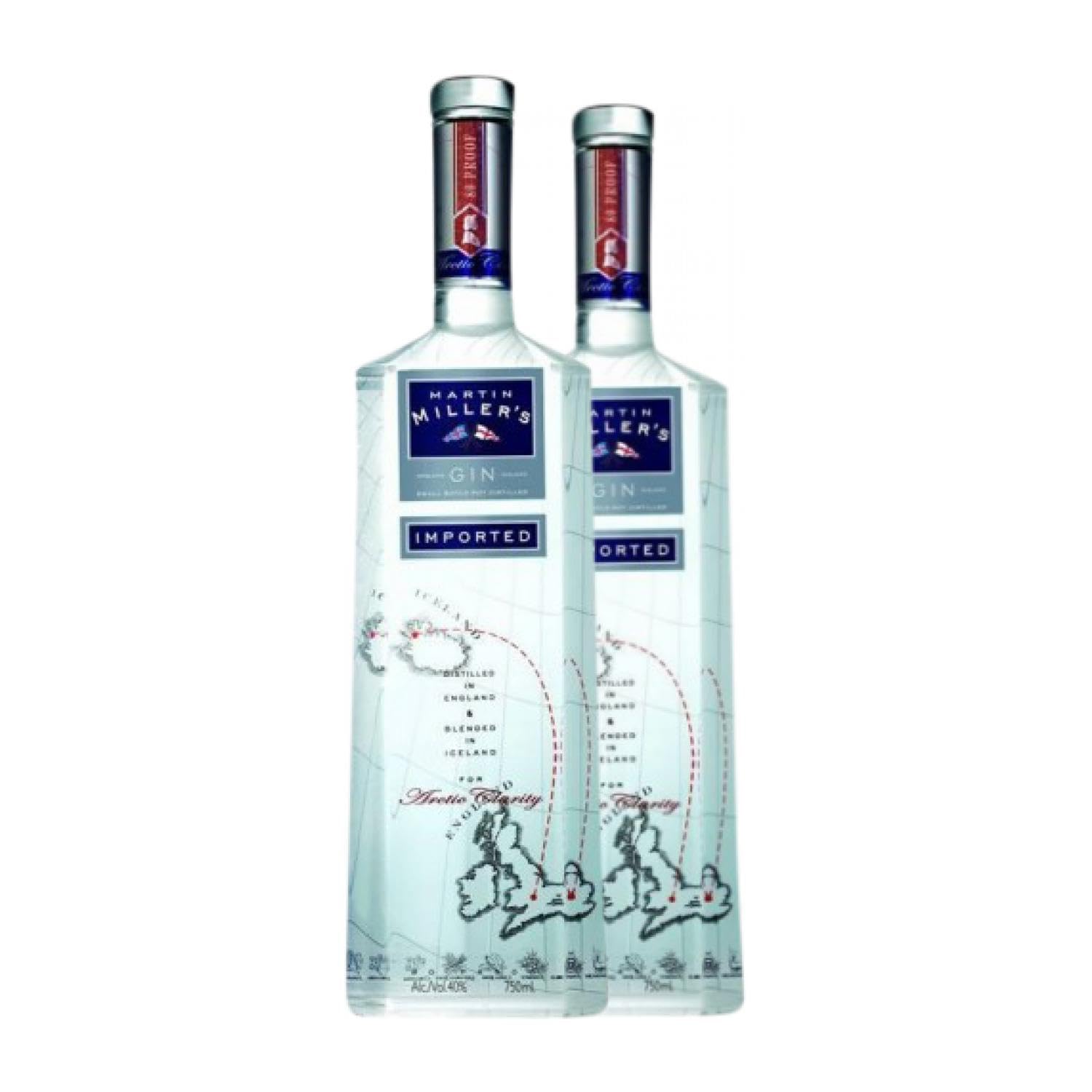 Ginebra Martin Miller's Dry Gin 70 cl (Caja de 2 Botellas de 70 cl)