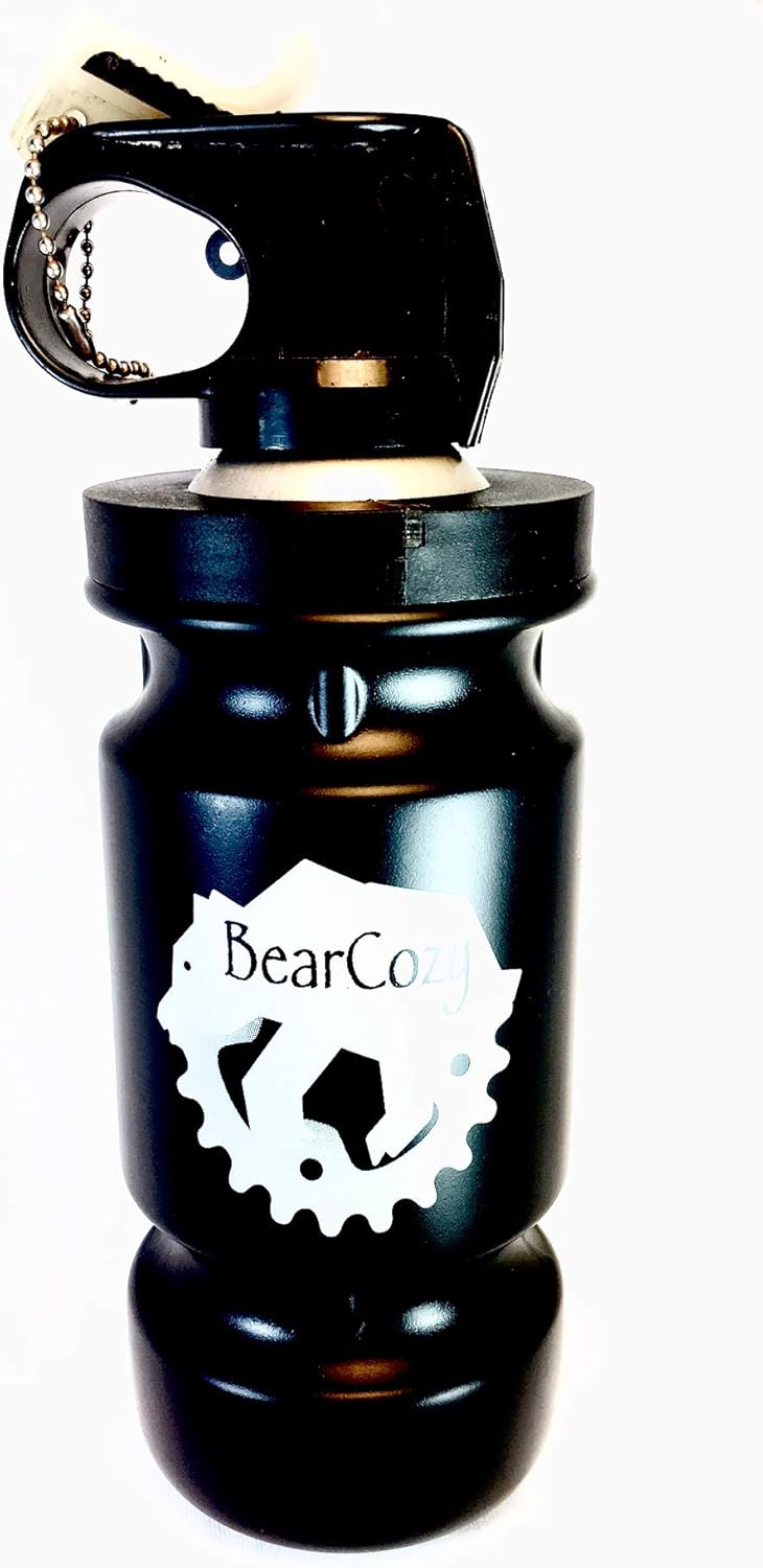 BearCozy - Black Bear Spray Water Bottle Mount for Bikes