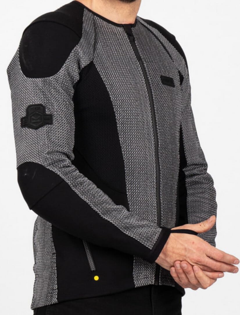 KNOX Kurtka z pełnymi wbudowanymi ochraniaczami L2 Urbane Pro MK3 CE Class AA, prosty krój GREY Black M