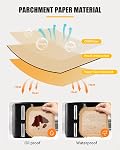 130PCs Air Fryer Liners Disposable for Ninja DoubleStack 2-Basket Air Fryer SL201/SL201C 8QT, MMH 6.3 Inches Food-Grade Baking Parchment Paper Ninja Double Stack Inserts Accessories
