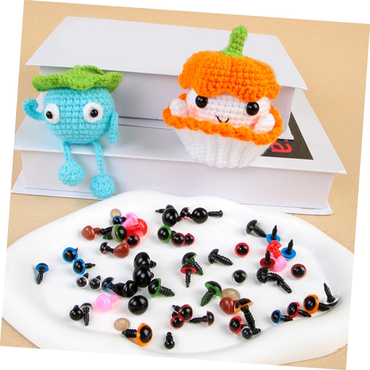 SEWACC 1950 Piezas Accesorios para Ojos De Muñeca Narices De Osos De Peluche Ojos De Oso Ojos De Marioneta Ojos De Ganchillo Ojos De Seguridad para Crochet Ojos Artesanales El Plastico