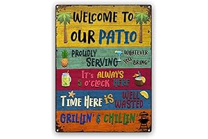 Wander Prints Welcome Patio Sign - Hilarious Gift For Home Friends, Neighbor...