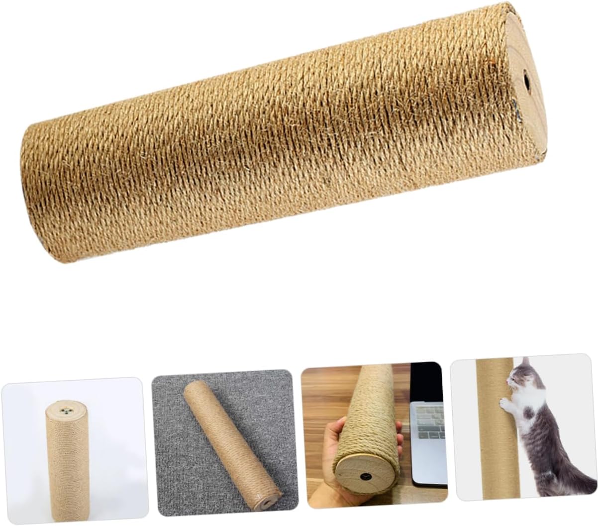 Cat Scratching Post Replacement Jute Rope Cat Tree Column Durable Scratch Post for Indoor Cats Prevents Furniture Damage Cat Accessories