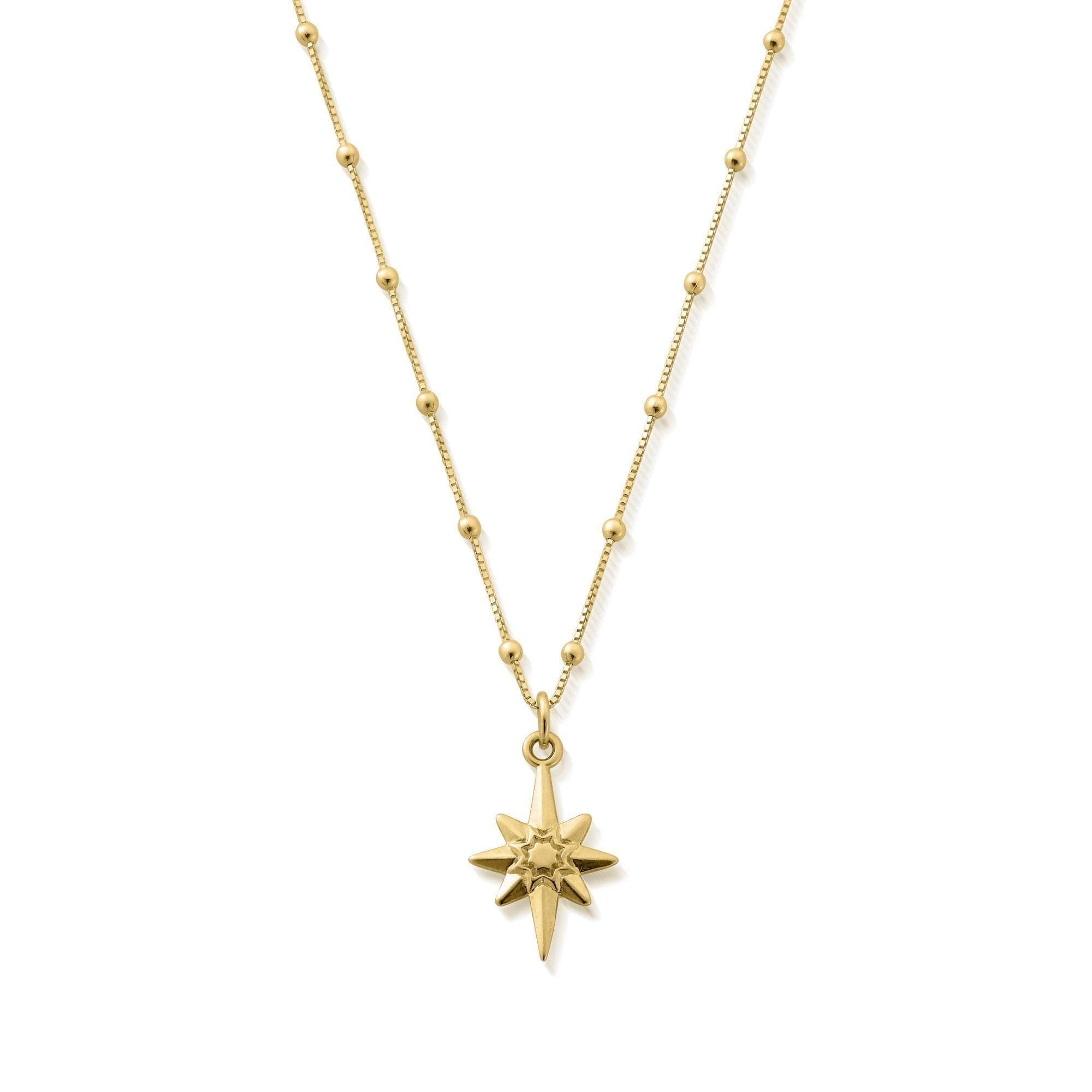 Chlobo Gold Bobble Chain Lucky Star Necklace Gnbb2087 Desertcart