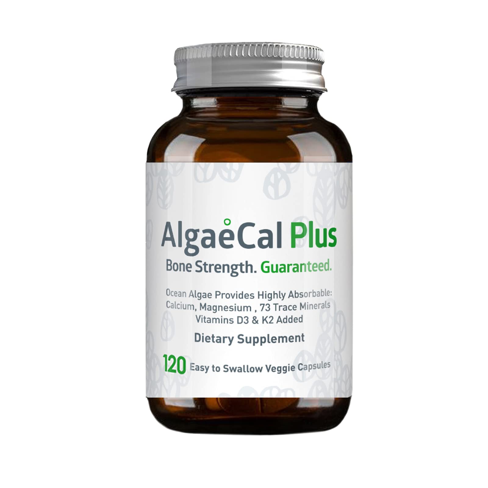 AlgaeCal Plus Calcium Supplement, Natural Red Algae PlantBased with