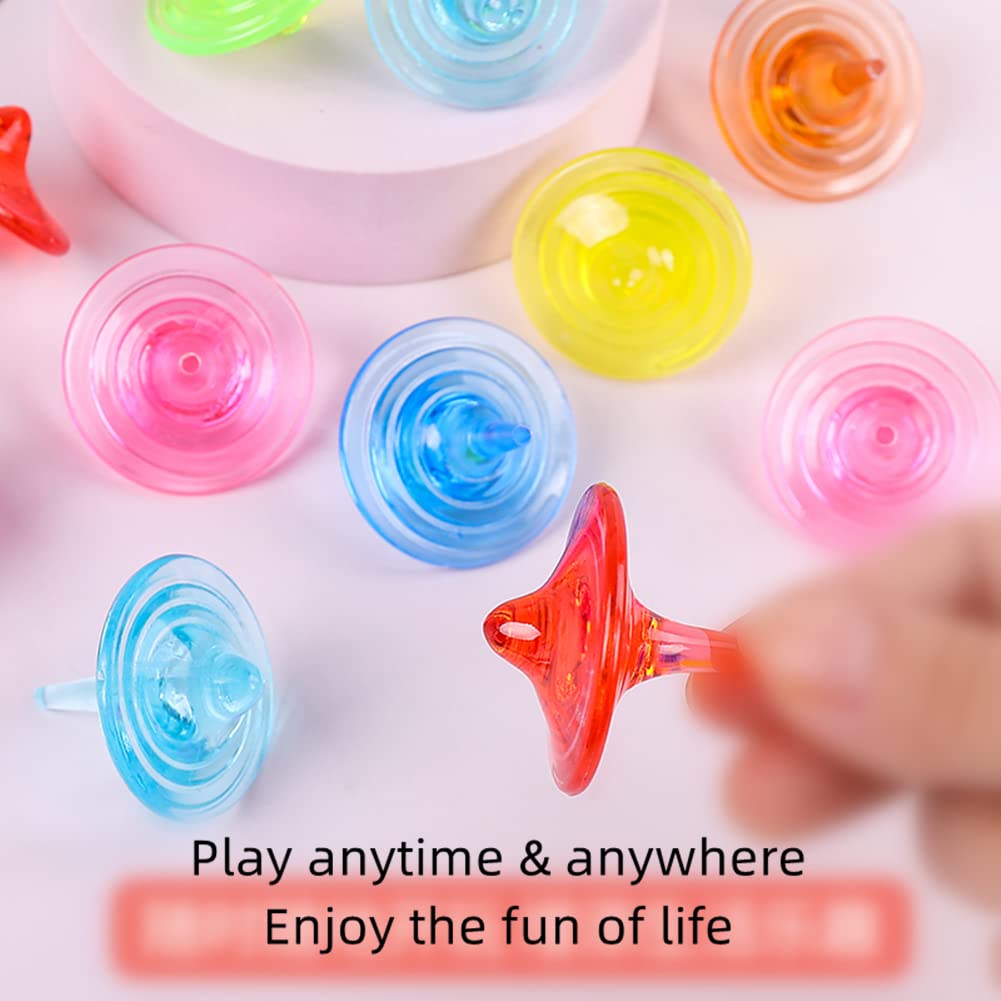 Juguetes giratorios de acrílico para niños, coloridos y duraderos con cristales brillantes para niños y niñas, juego en familia, fiesta, escuela, juego de jardín de infantes, reformulación 2