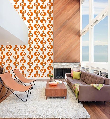 Mid Century Modern Decor, Retro Wall Decal, Circle Wall Decals, Geometric Wall Decal, Nursery Wall Decal, Modern Wall Pattern, Modern Design