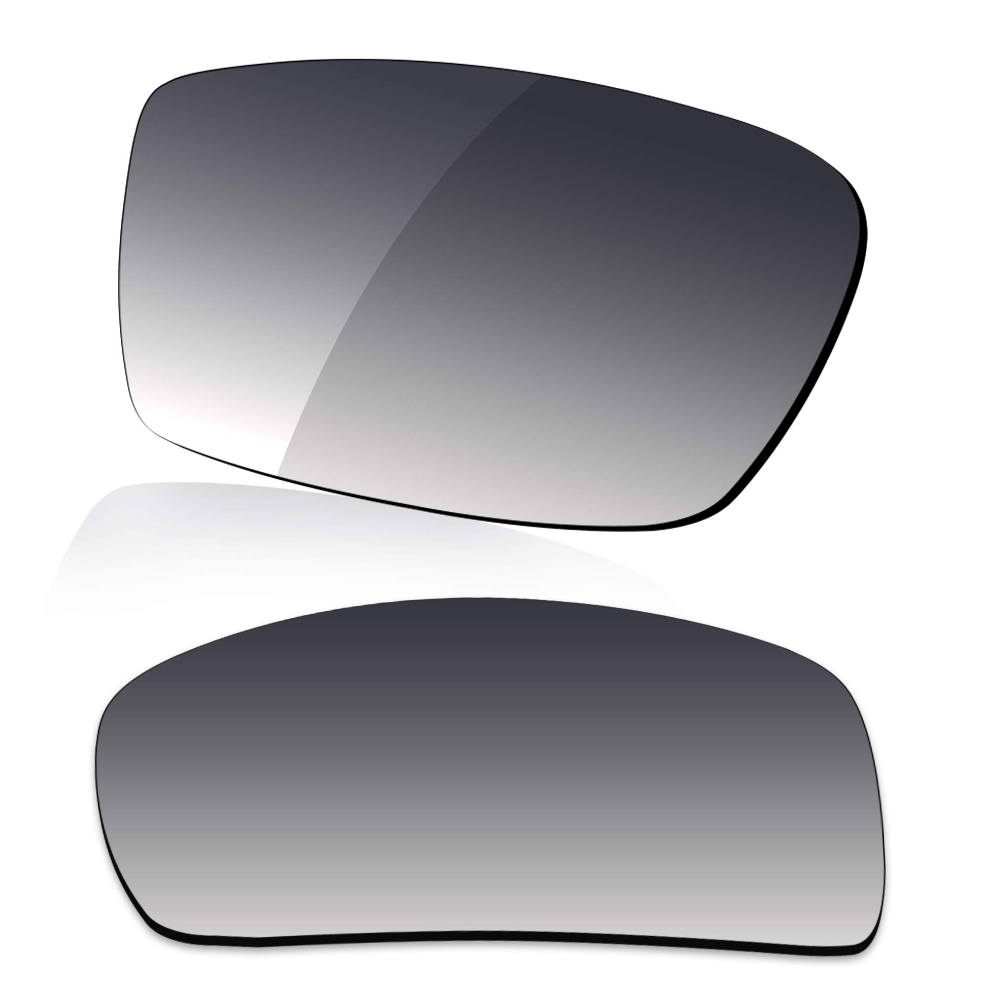 LenzReborn Polarized Lens Replacement for Oakley Gascan OO9014 Sunglass - Gradient Grey - Polarized