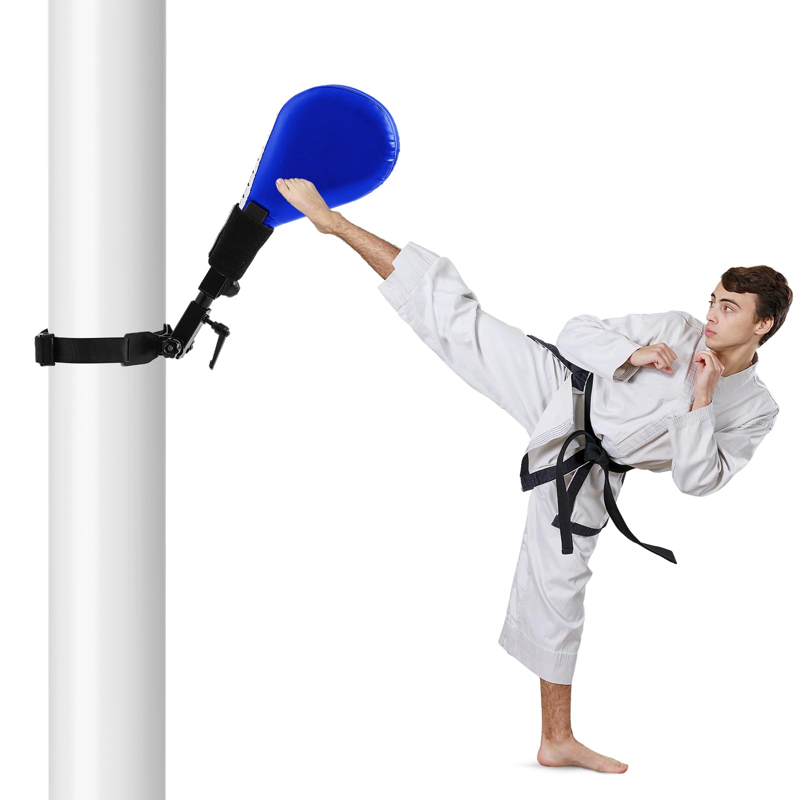 Seenelling Taekwondo Kick Pads Boxing Pads Taekwondo Karate Sparring Gear Boxing Paddles Kicking Targets Martial Arts Training Equipment with Mounting Bracket(1 Kicking Target,Blue,1 Pcs)