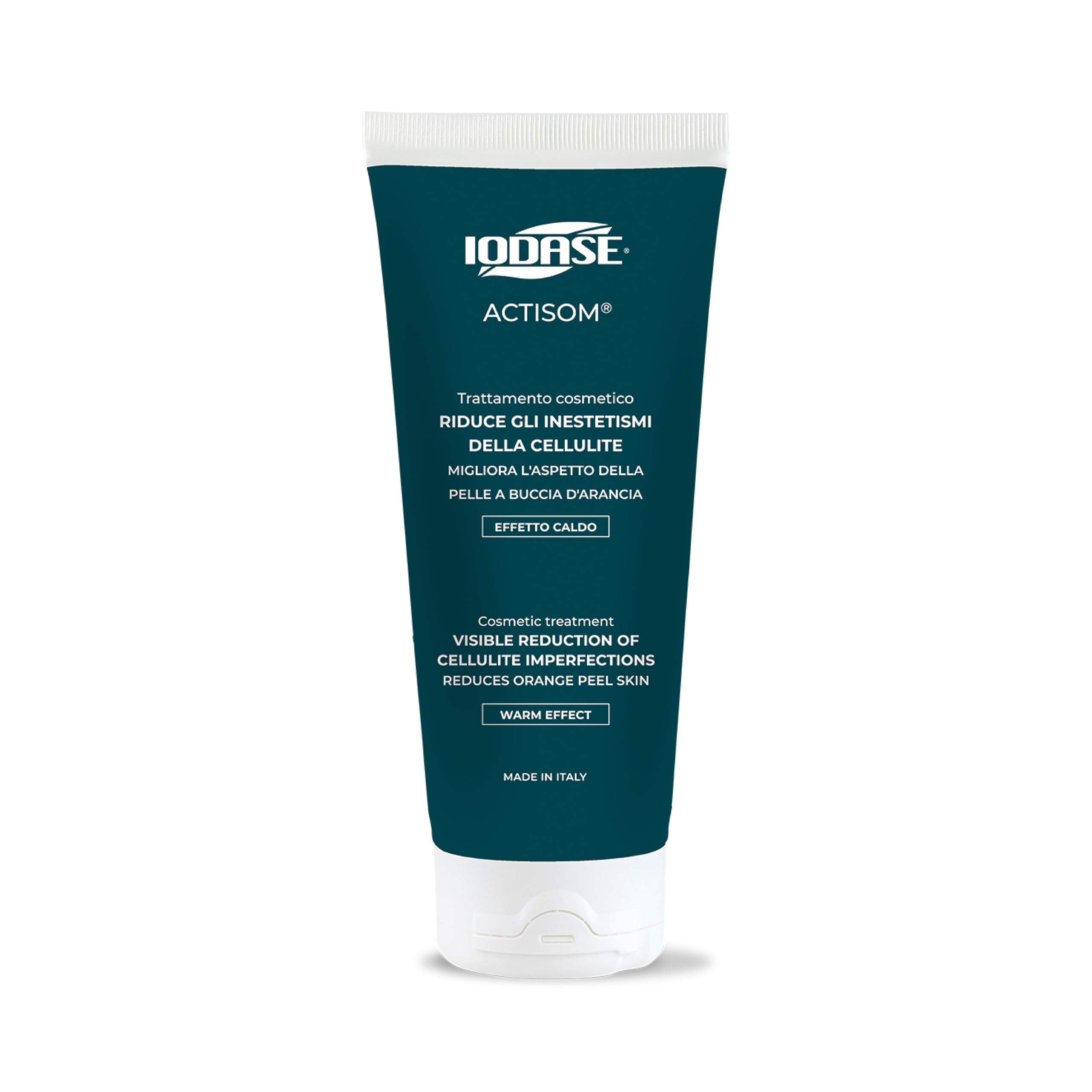 Iodase Crema Cellulite Culotte de Cheval 200ml, Clinicamente Testata con Actisom®, Escina e Caffeina, Migliora Compattezza, Microcircolo e Drenaggio, Riduce Volume Cutaneo, Pelle Tonica e Snellita