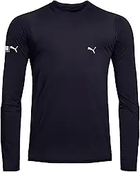 Camiseta Térmica Puma Manga Longa Segunda Pele Masculina Academia Proteção UV 50+ Fio LYCRA®