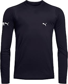Camiseta Térmica Puma Manga Longa Segunda Pele Masculina Academia Proteção UV 50+ Fio LYCRA®