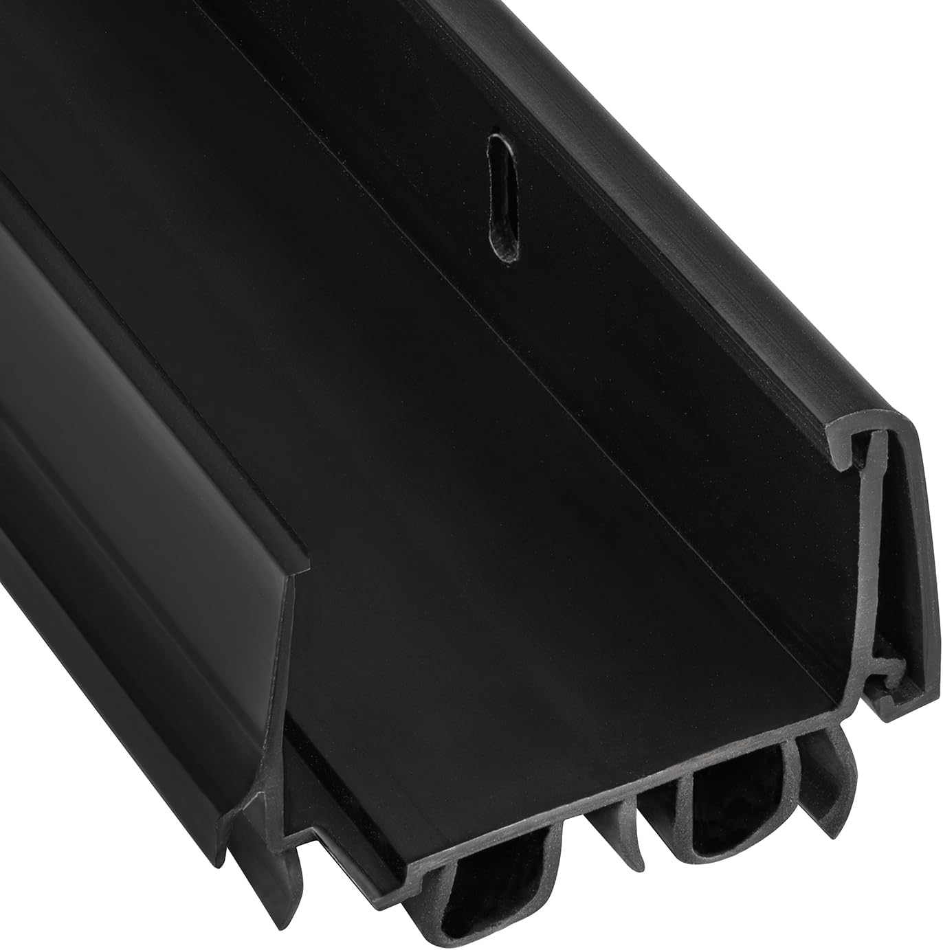 Patent Pending, Adjustable Double Bubble Door Sweep, Draft Stopper, Under Door Seal for Exterior Doors, 1 3/4" x 32" (Black 32 inch)
