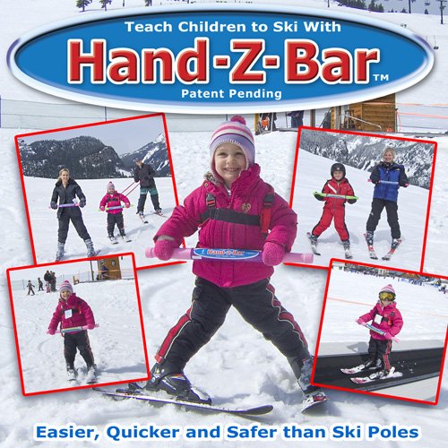 Geospace Hand-Z-BAR Kids Downhill Ski Trainer to Learn/Teach Beginner Alpine Skiing