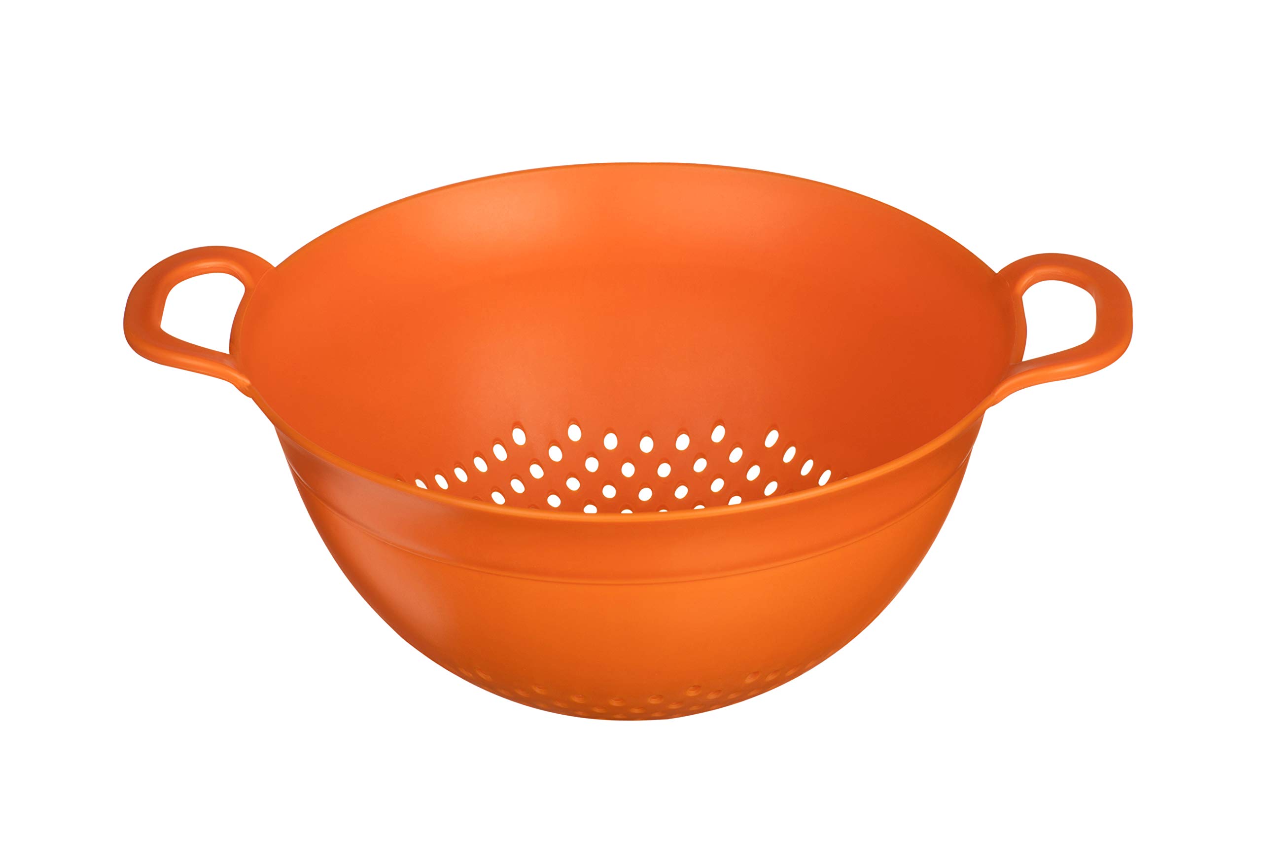 Orsina Plastic Colander With Handles - Extra Small - Orange
