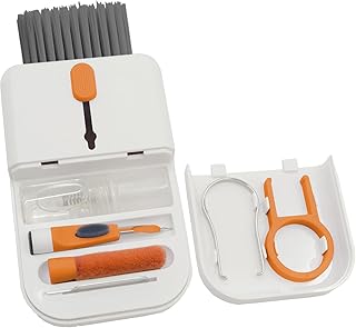 مجموعة تنظيف كيبورد العاب اللابتوب، ملحقات لايفون وايباد وماك بوك برو، بخاخ تنظيف شاشة الجوال والكمبيوتر 11 في 1، قلم تنظيف سماعات الاذن لسماعات ايربودز، هدايا مكتبية للرجال