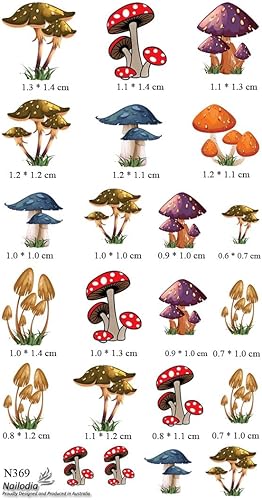 Miniatura 5 de Calcomanía de arte de uñas de hongos