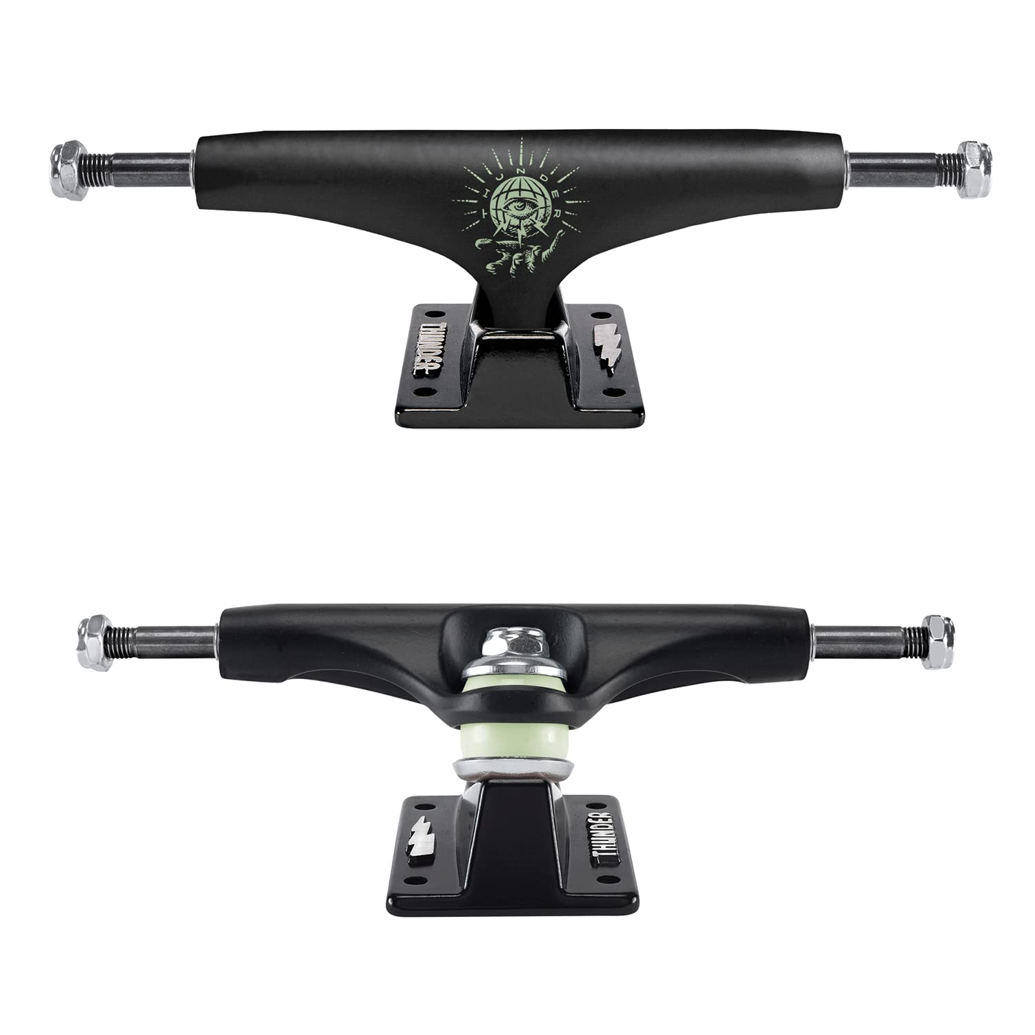 Thunder Skateboard Trucks Electric Eye II Hollow Lights Black/Glow 148 (8.25")