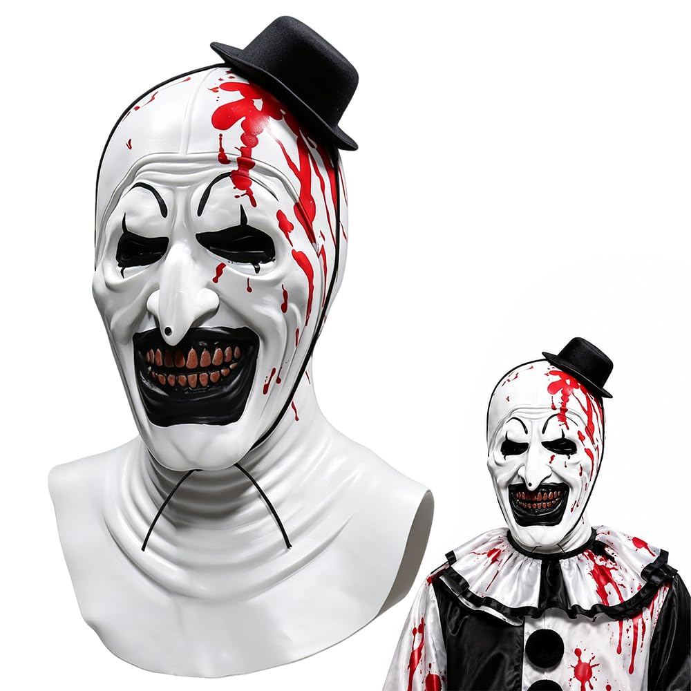 Terrifier Clown Mask, Scary Horror Terrifier Clown, Art The Clown Mask — image 1