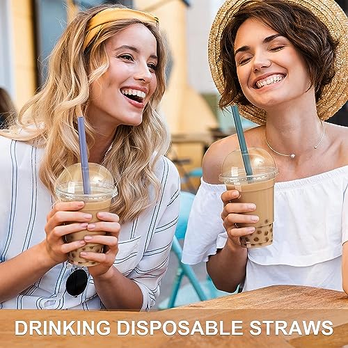 Vitever 3SU1101-4295 100 Pcs Jumbo Smoothie Straws, Disposable Wide Plastic Drinking Straws thumb #4
