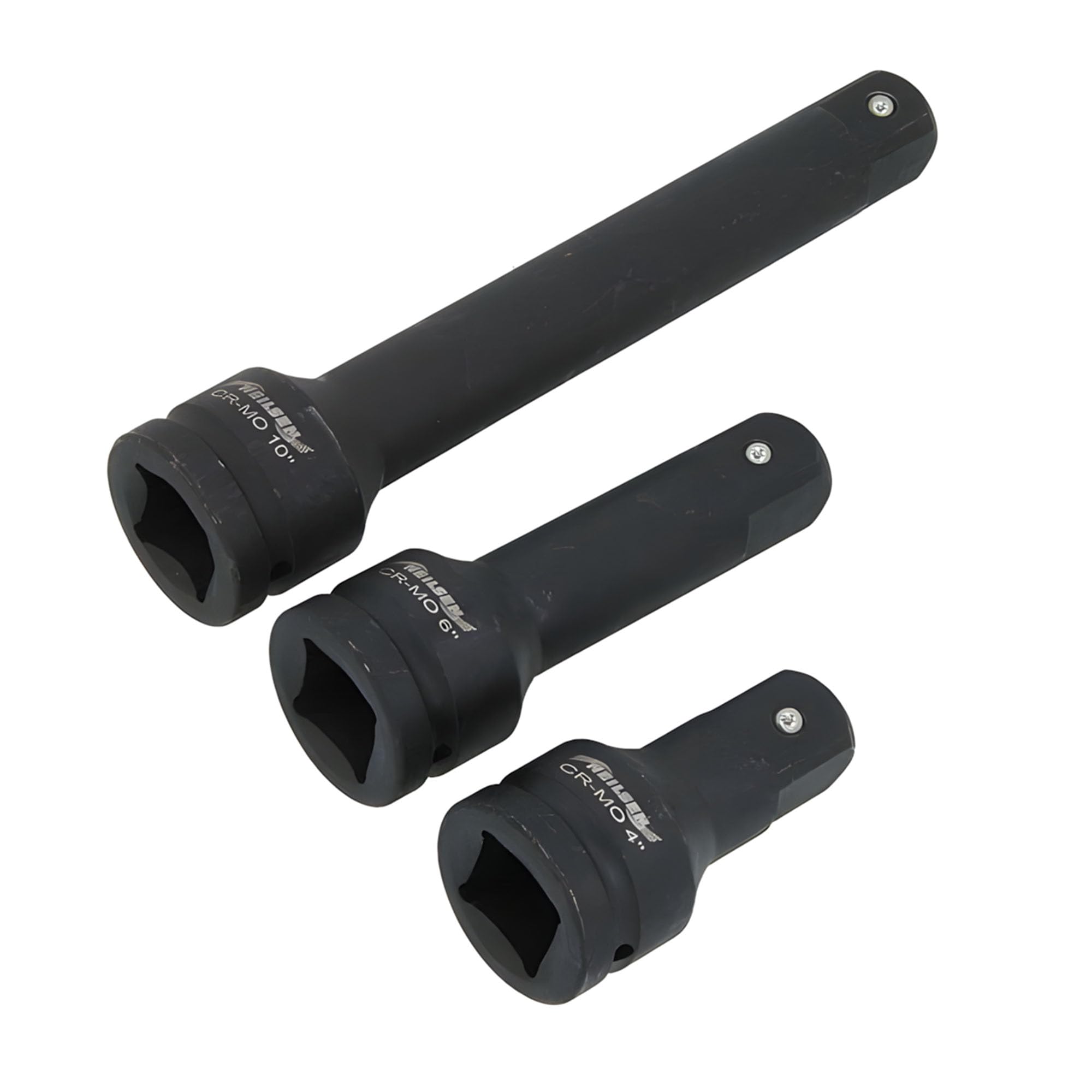 Neilsen Ct4349 3Pc 1In Dr Impact Extension Bar Set – 100Mm, 150Mm, 250Mm (4In, 6In, 10In)