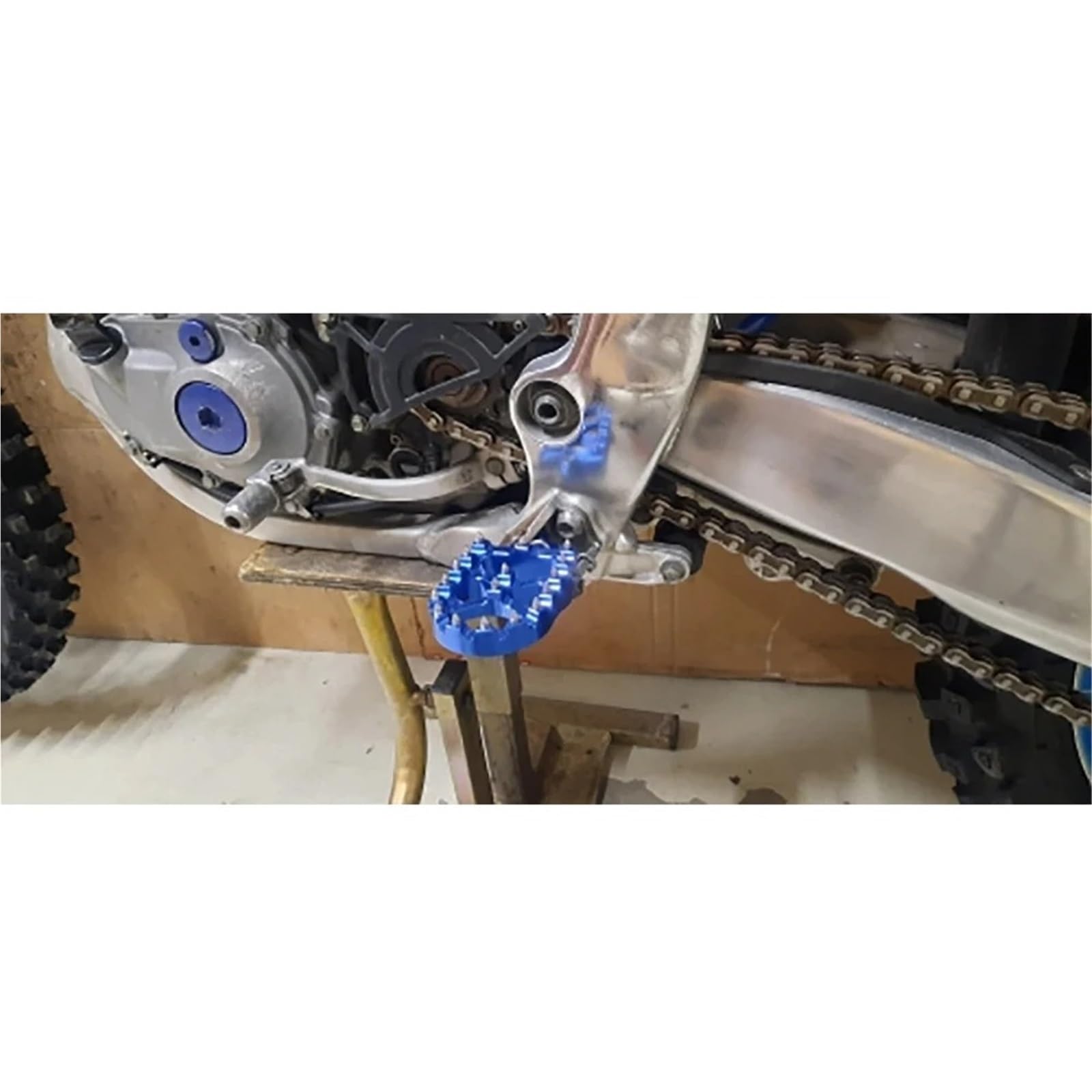 Poggiapiedi moto Per YZ 65 85 125 250 125X 250X 250FX 450FX WR 250F 450F YZF WRF 250 450 Pedane Per Moto(Blu)