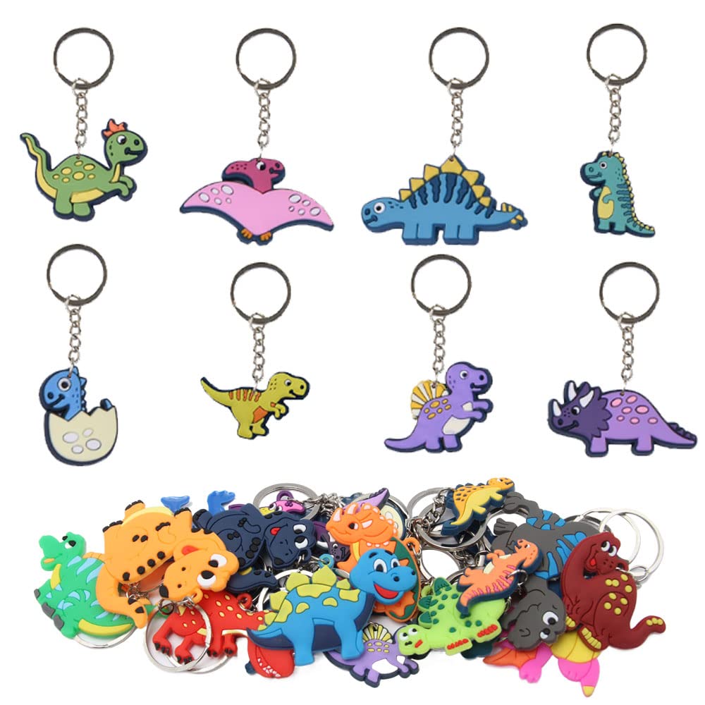 Pilikoll Keychain Key Rings Chain Keyrings Silicone Keychains Pendant Keyring for Kids, Kids Party Favors Supplies, Bag Decorations,Classroom Rewards and Party Favor