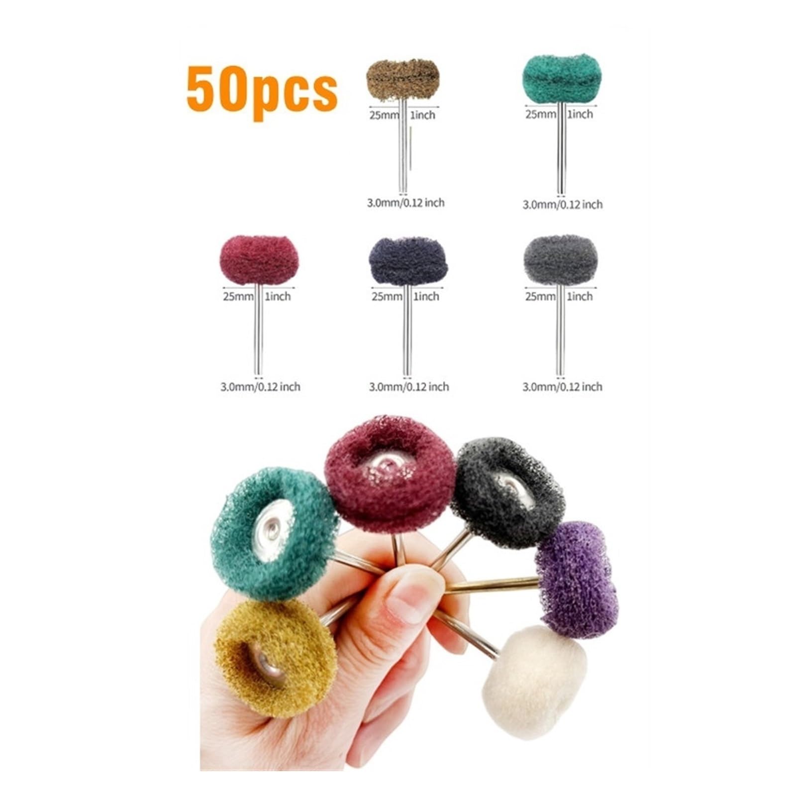 Tempesta Cordiale America Spazzola Nylon Per Trapano Narabar Meccanicamente In N - Foto 11