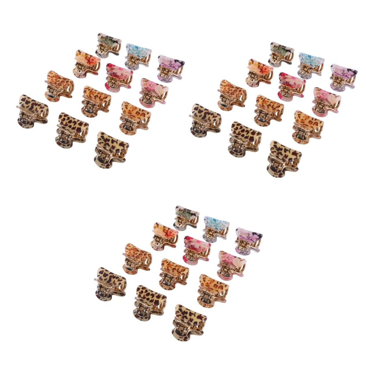 FOMIYES 36stücke Teiliges Haarklammern Für Damen Blumen Und Leopardenmuster Rutschfeste Haarclips Für Dickes Und Dünnes Haar Für Alltag Und Besondere Anlässe