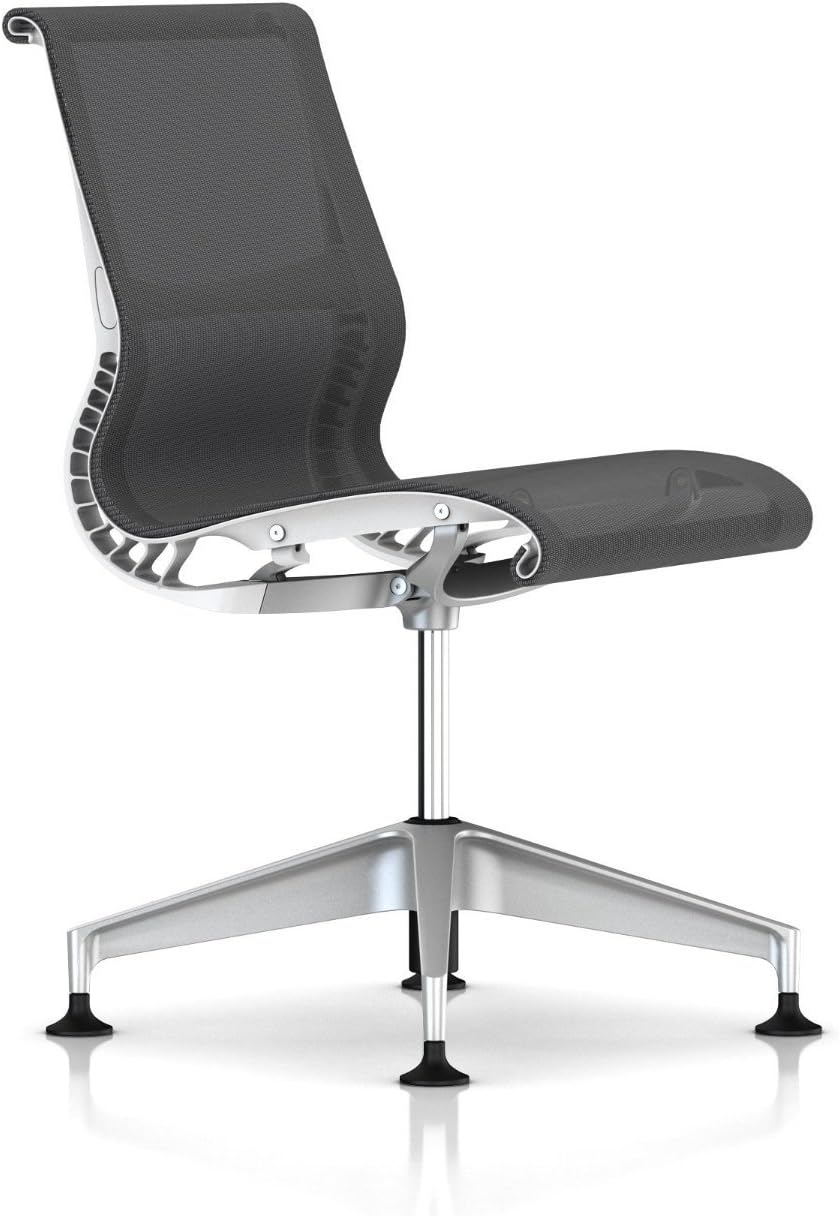 Herman Miller Setu Side Chair Armless Studio White Frame