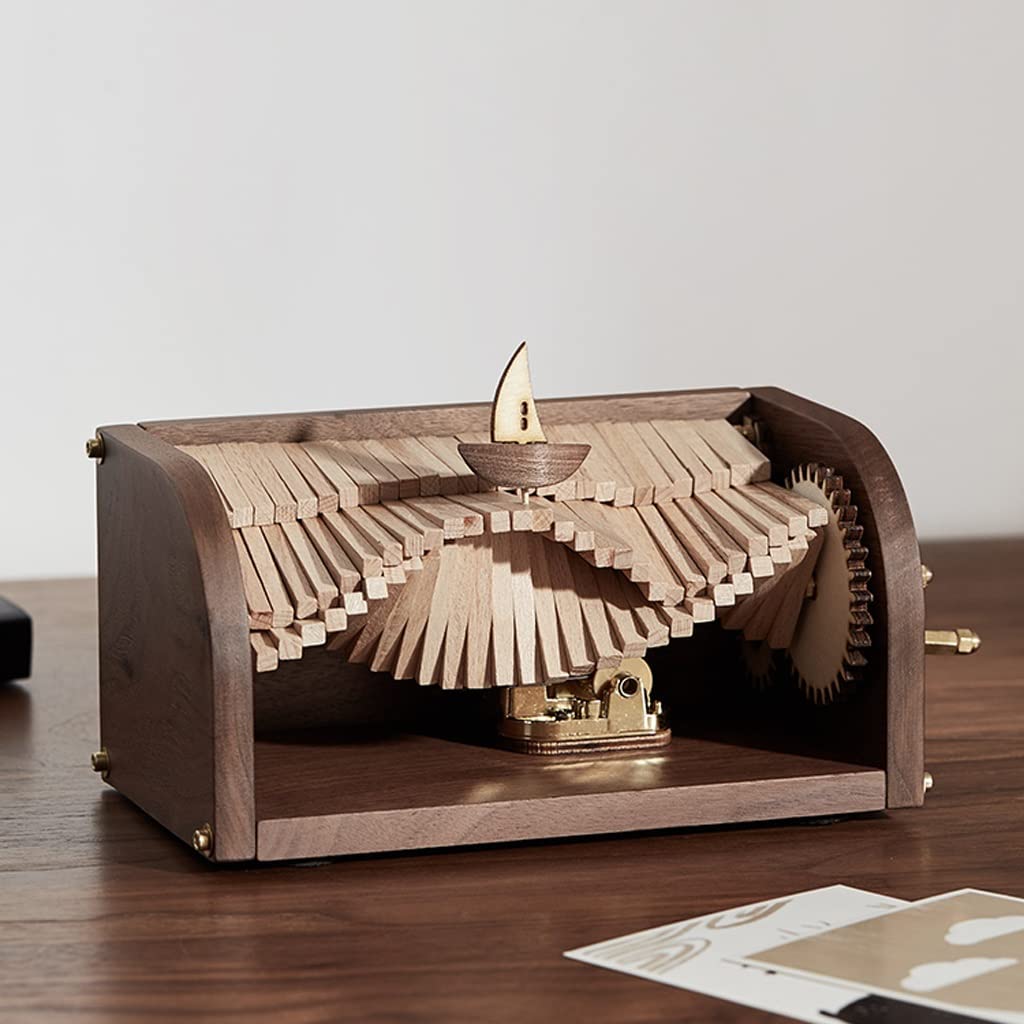 Carillon Scatola Musicale Music Box Box Box Scatole Musicali in Legno Regali for Il Compleanno/San Valentino/Giorno del Ringraziamento Giorno/Decorazioni for la casa di Natale Carillon Regalo di