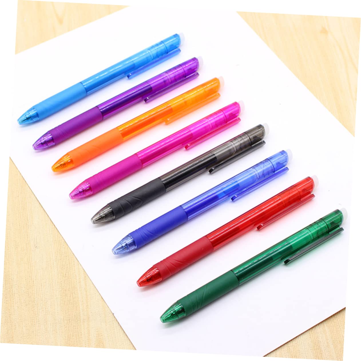 DOITOOL 24 Pezzi Penne Cancellabili Colorate per Scuola e Ufficio Scrittura Liscia e Facile Cancellare Penne Gel Estetiche per Regali Party