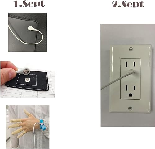 Miniatura 3 de Cable de conexión a tierra, cables de repuesto para hojas de conexión a tierra (cables de conexión a tierra de 15 pies) (1)