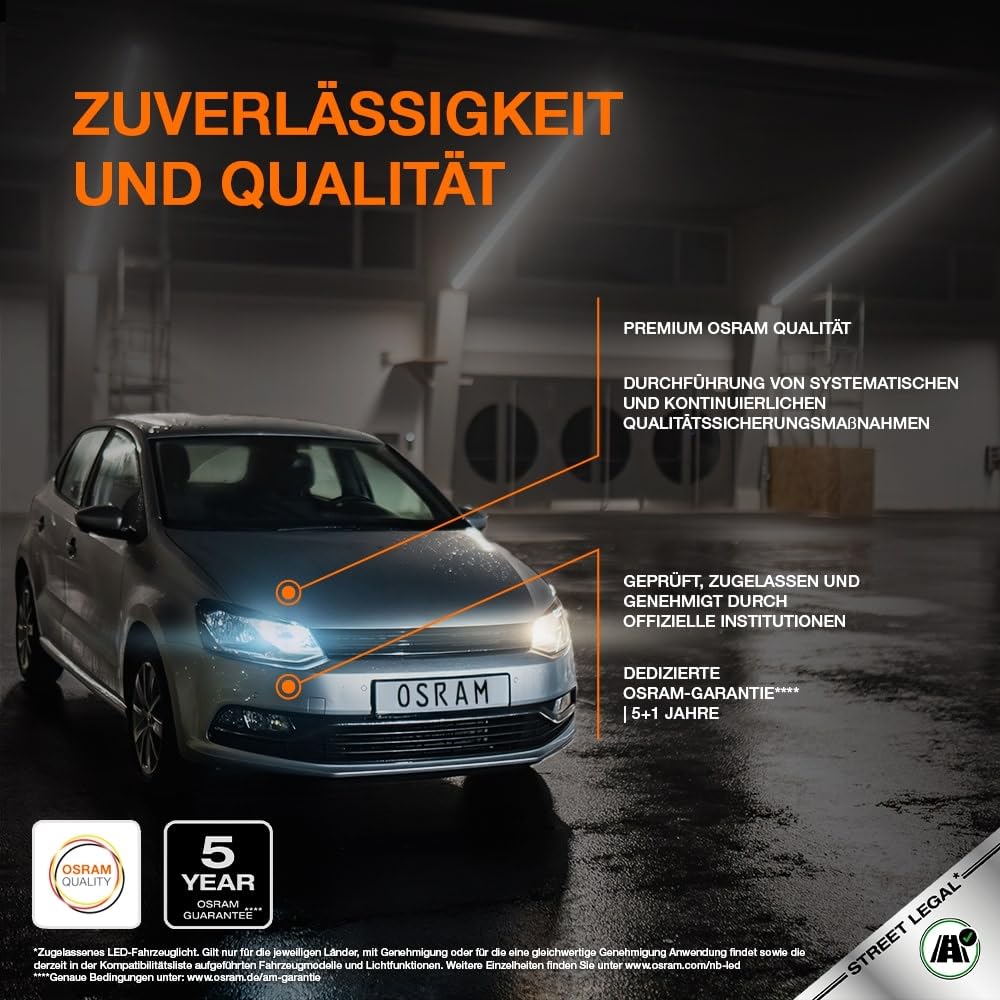 OSRAM NIGHT BREAKER LED SPEED H7 450, LED-Fern- und Abblendlicht, 6000K, 450% mehr Helligkeit, Straßenzulassung