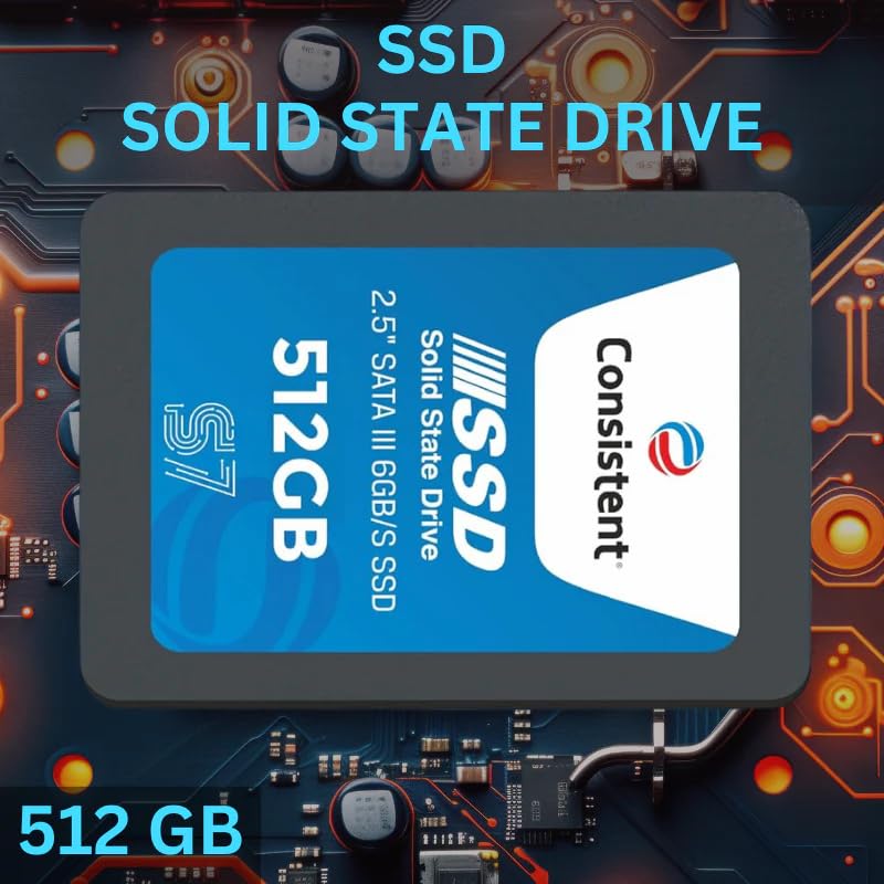 Image of Consistent SSD 512GB 2.5 Inch SATA Internal SSD - Read: 550MB /s & Write: 500MB /s - Solid-State Drive 5 Year Warranty (512, GB)