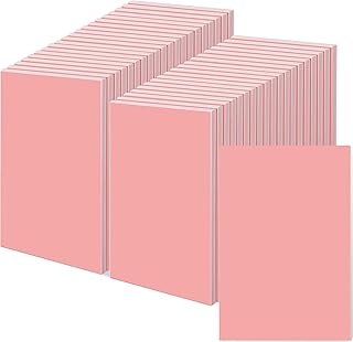 40 Pcs 4 x 6 x 0.25 Inch Pink Rubber Stamp Carving Blocks Soft Linoleum Block Rubber Carved Brick for Stamp Soft Rubber Crafts and DIY Craft Project