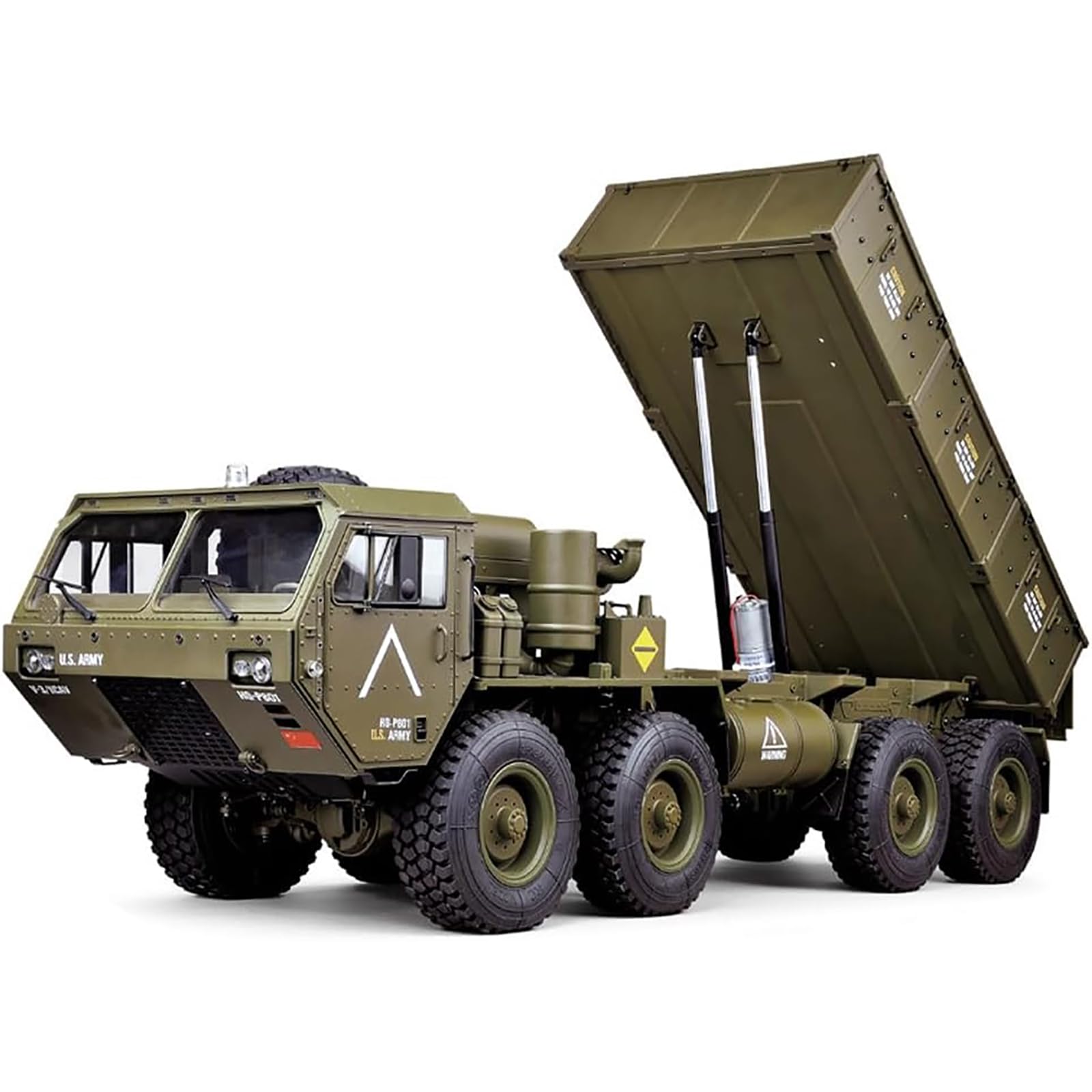 Générique Camion à Benne basculante de l'armée à 8 Roues, modèle de Voiture télécommandée 2,4 G, échelle 1/12, Camion à Benne basculante télécommandé, véhicule de Construction, Camion, Jouets