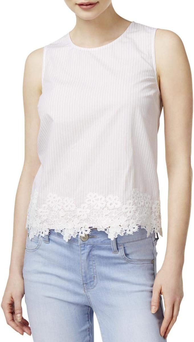 Womens Embroidered Shell Pullover Blouse