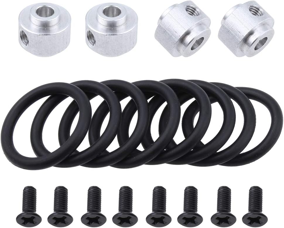 Hobbypark 4pcs RC Airplane Prop Saver 3.17mm with Screws Rubber O Rings Kit for Electric Engine Brushless Motor Shaft E Plane Replacement Parts