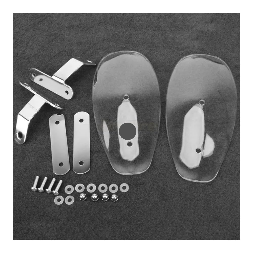 TONGUC Protections de Levier de Moto, Barre De Poignée Transparente Pour 1 Paire, Protège-mains, Protection Contre Le Froid, Déflecteur De Vent