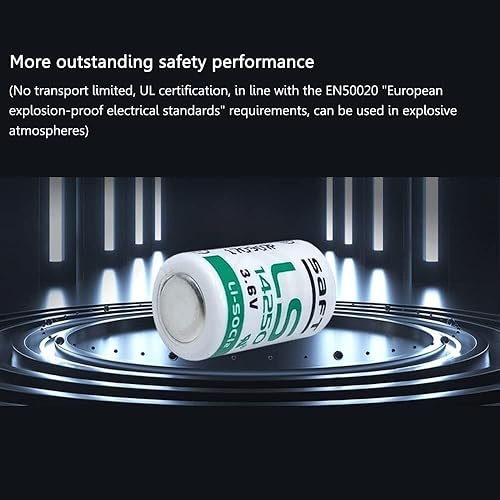 Miniatura 6 de Paquete de 150 baterías de litio LS14250 de 3.6 voltios, para batería SAFT LS 14250 de 3.6 V, baterías de litio de 1200 mAh LS14250 de 3.6 V