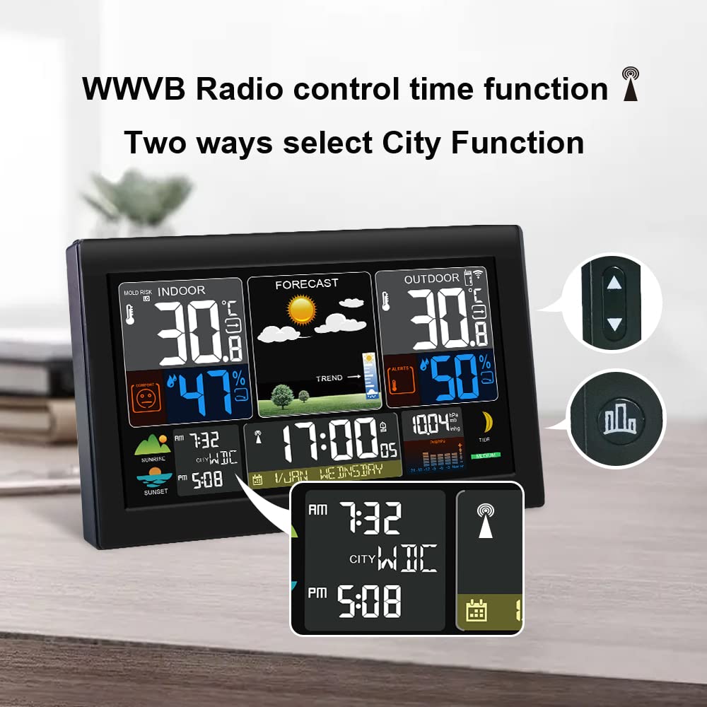Amazon.com: Wireless Weather Station with Outfdoor Sensor 8.8