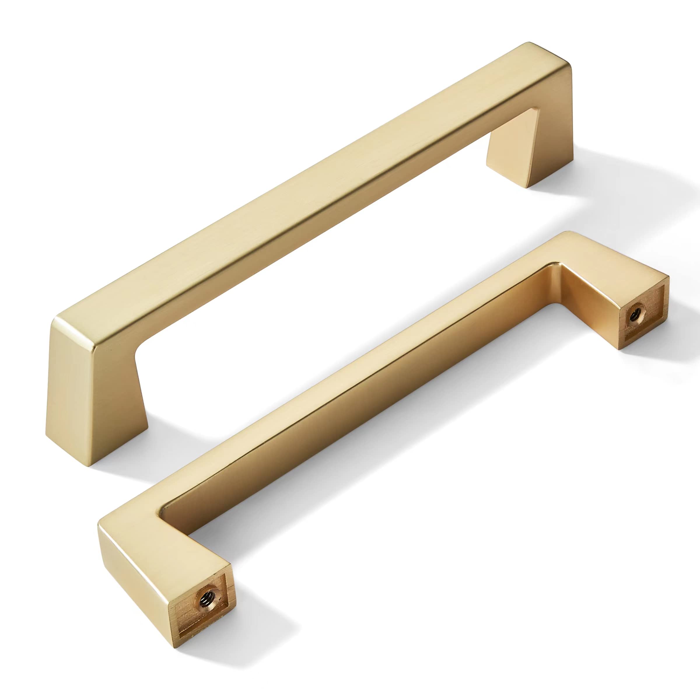 KHTUMEWARE-265 Brushed Brass Cabinet Pulls CTC 5 in (128 mm) 10-Pack